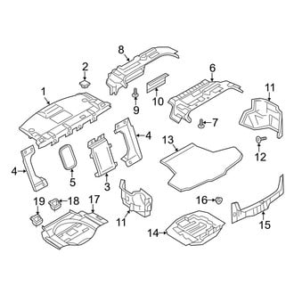 Infiniti OE - Rear Body & Floor - Interior Trim (W/O Spare Tire)