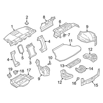 Infiniti OE - Rear Body & Floor - Interior Trim (With Spare Tire)