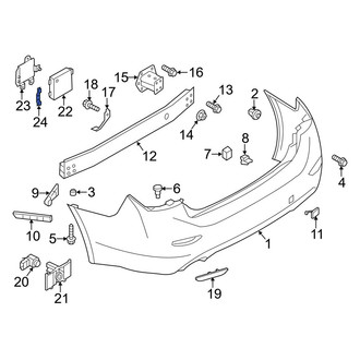 Infiniti OE - Blind Spot Detection System Warning Sensor Bracket