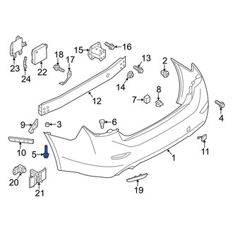 Infiniti OE - Bumper Cover Support Rail Screw