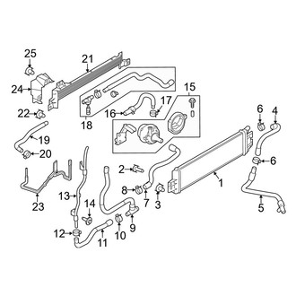 Infiniti OE - Cooling - Radiator & Components (Auxiliary, Cooling & Components, W/O High Output), (3.0L)