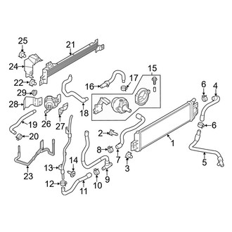 Infiniti OE - Cooling - Radiator & Components (Auxiliary, Cooling & Components, With High Output), (3.0L)