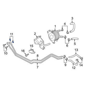 Infiniti OE - Automatic Transmission Oil Cooler Hose Washer