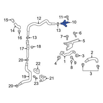 Infiniti OE - Right Intercooler Hose Adapter