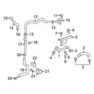 Infiniti OE - Cooling - Intercooler (Right Side Hoses), (3.0L)