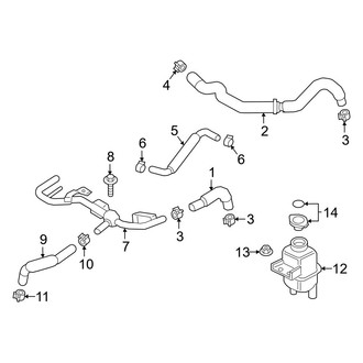 Infiniti OE - Cooling - Intercooler (Left Side, Hoses), (3.0L)