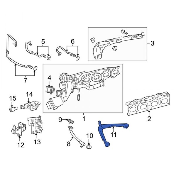 Turbocharger Oil Line Bracket