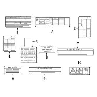 Infiniti OE - Information Labels - Labels