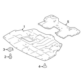 Infiniti OE - Radiator Support - Splash Shields (3.0L)
