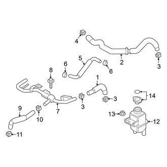 Infiniti OE - Cooling - Intercooler (Left Cooler Hoses)