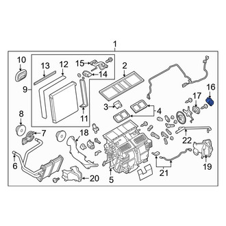 Infiniti OE - Right HVAC Blend Door Actuator