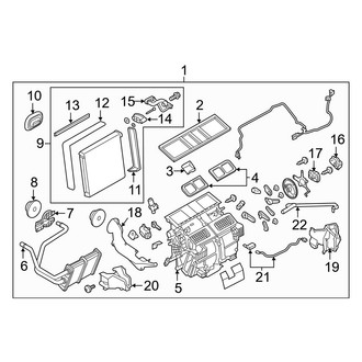 Infiniti OE - Air Conditioner & Heater - Evaporator & Heater Components (Base / Premium / Sport)