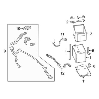 Infiniti OE - Electrical - Battery (Front), (3.0L)