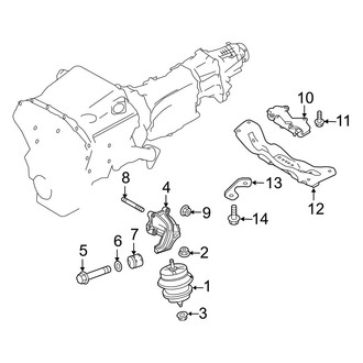 Infiniti OE - Engine & Transmission Mounting (AWD 2.0L)
