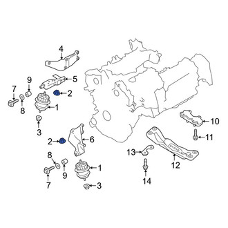 Infiniti OE - Suspension Stabilizer Bar Bracket Nut
