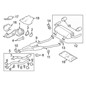 Infiniti OE - Exhaust System - Exhaust Components (2.0L)
