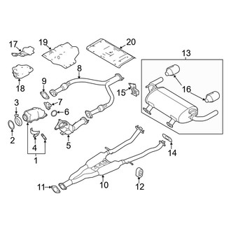 Infiniti OE - Exhaust System - Exhaust Components (3.0L)