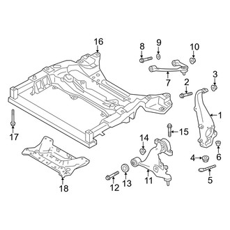 Infiniti OE - Front Suspension - Suspension Components (RWD 3.0L)