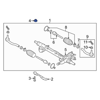Infiniti OE - Outer Rack and Pinion Nut