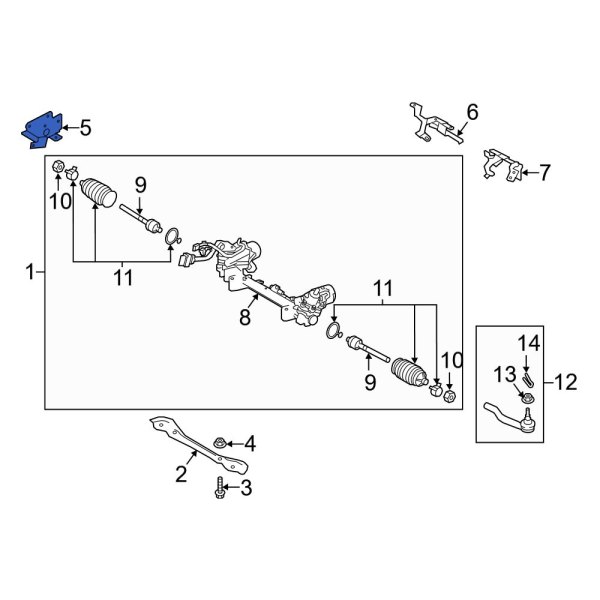 Rack and Pinion Bracket