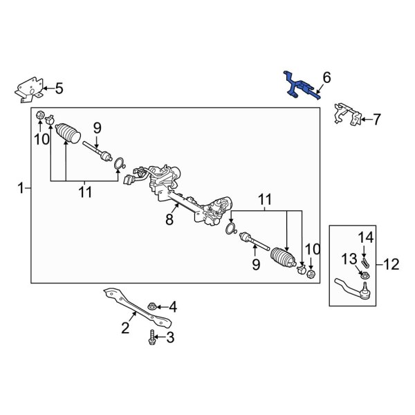 Rack and Pinion Bracket