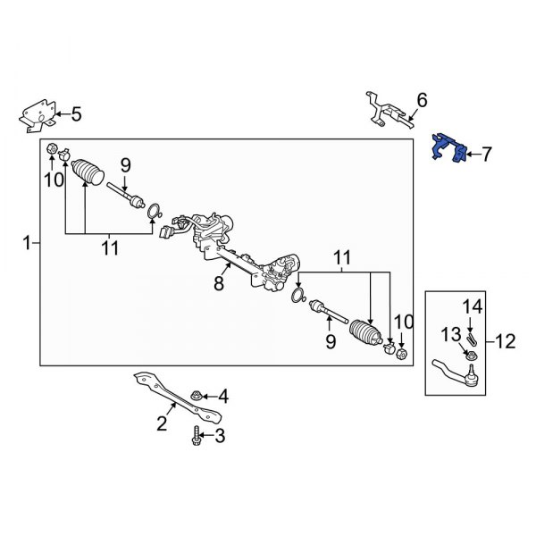 Rack and Pinion Bracket