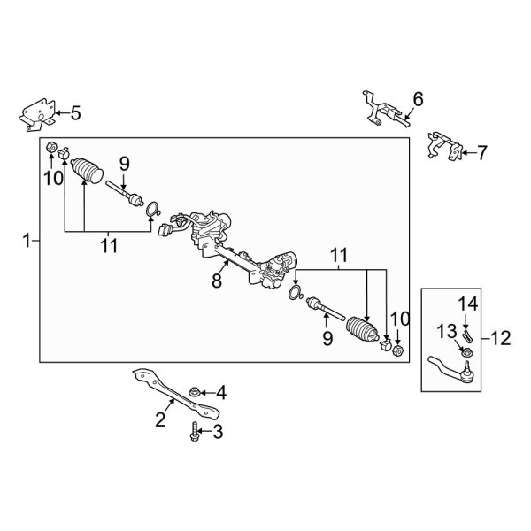 Steering Gear & Linkage (Electric, With Adaptive Steering)