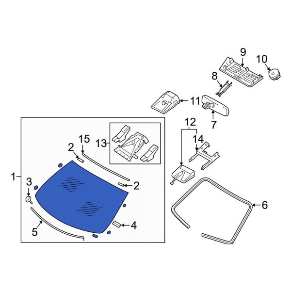 Infiniti OE G27005CA1A Front Windshield