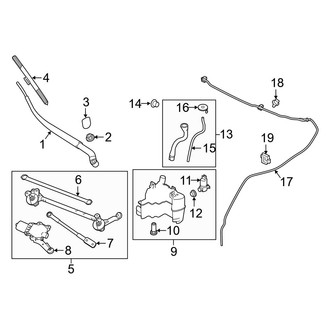 Infiniti OE - Windshield - Wiper & Washer Components