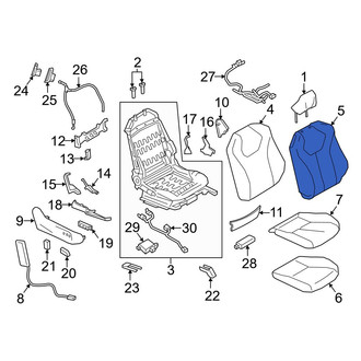 Infiniti OE - Front Left Seat Back Cushion Cover