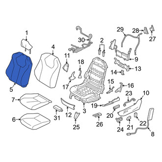Infiniti OE - Front Left Seat Back Cushion Cover