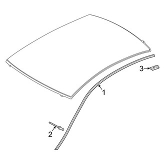 Infiniti OE - Roof - Exterior Trim (W/O Sunroof)