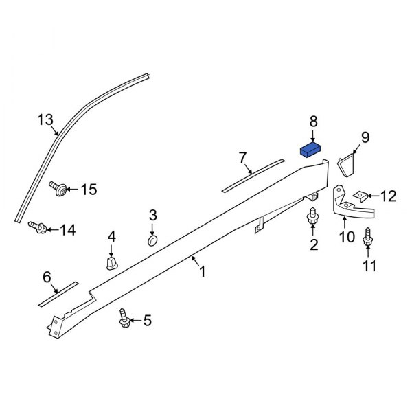 Rocker Panel Molding Insulator