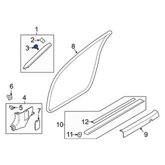 Infiniti OE - Body A-Pillar Trim Panel Clip