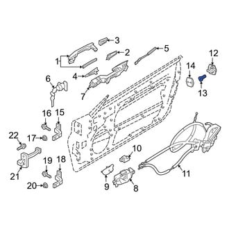 Infiniti OE - Door Lock Striker Plate Bolt