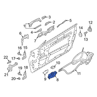 Infiniti OE - Front Right Inner Interior Door Handle