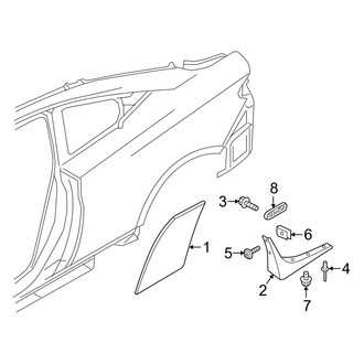 Infiniti OE - Quarter Panel - Exterior Trim