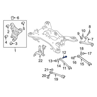 Infiniti OE - Inner Radius Arm Bolt