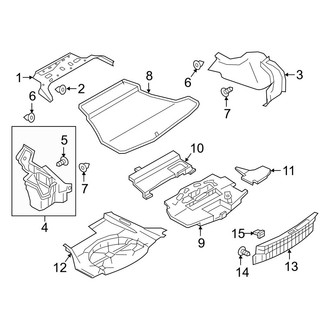 Infiniti OE - Rear Body & Floor - Interior Trim (Trunk Compartment, W/O Spare Tire)
