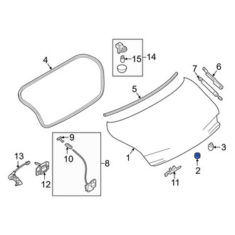 Infiniti OE - Deck Lid Stop Buffer
