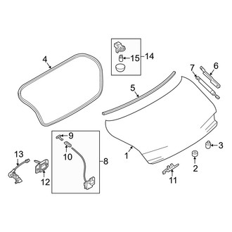 Infiniti OE - Trunk Lid - Lid & Components
