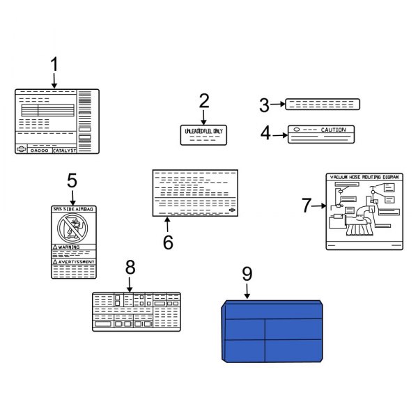 A/C System Information Label