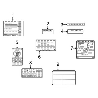 Infiniti OE - Information Labels - Labels