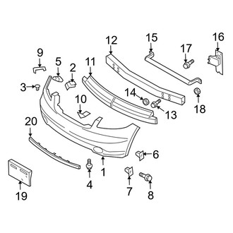 Infiniti OE - Front Bumper - Bumper & Components