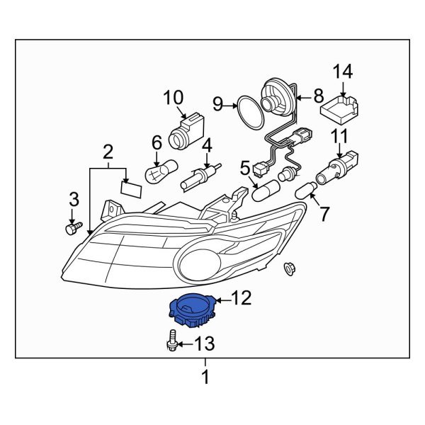 Infiniti OE 2847489910 Front Headlight Control Module