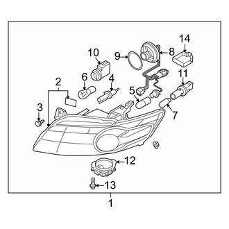 Infiniti OE - Front Lamps - Headlamp Components