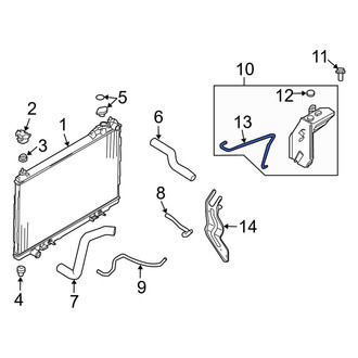 Infiniti OE - Engine Coolant Reservoir Hose