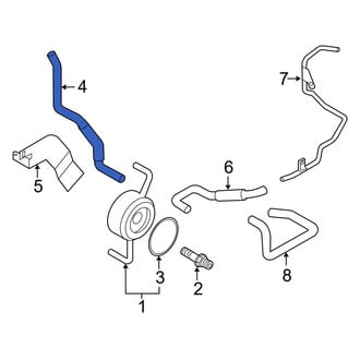 Infiniti OE - Rear Engine Oil Cooler Line