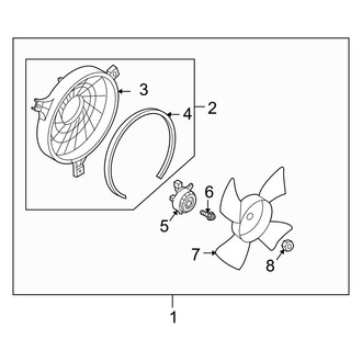 Infiniti OE - Air Conditioner & Heater - Condenser Fan