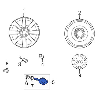 Infiniti OE - Tire Pressure Monitoring System (TPMS) Sensor